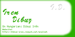 iren dibuz business card